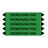 Značení potrubí, deionizovaná voda,5 ks, 150 × 12 mm